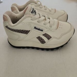 Reebok Kids Sneakers Toddler 8‎ Off-White Leopard Print Classic Chunky Athletic